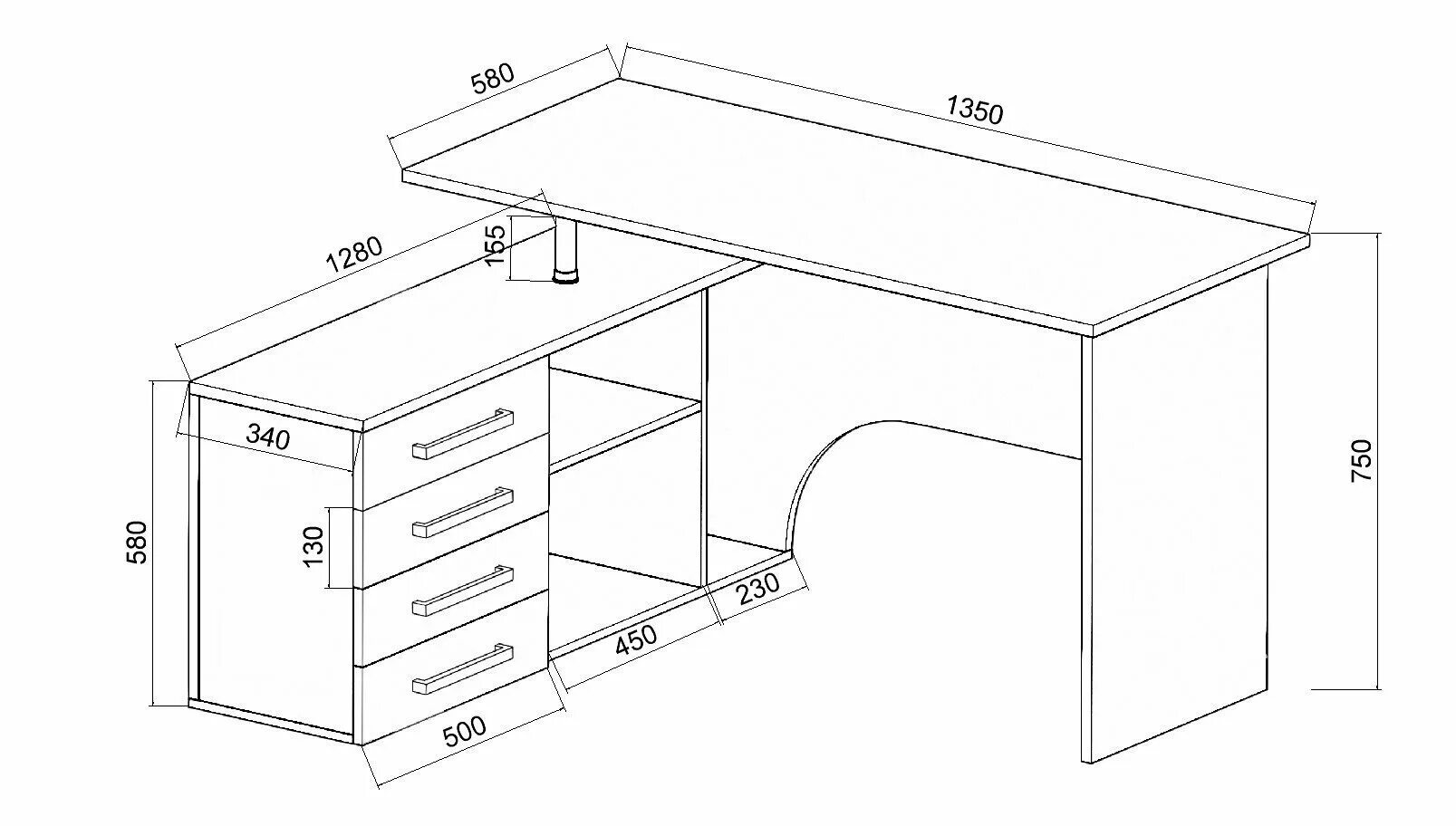 площадь письменного стола в кв. площадь письменного стола в кв. 1n02 + nkl02s1. стол компьютерный сапсан кс-16у. 2.