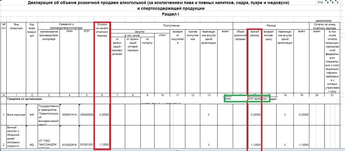 Декларация по отходам