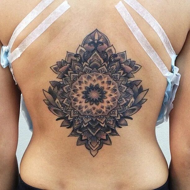 Dark blue mandala tattoo Mandala tattoos for women, Mandala tattoo design, Manda