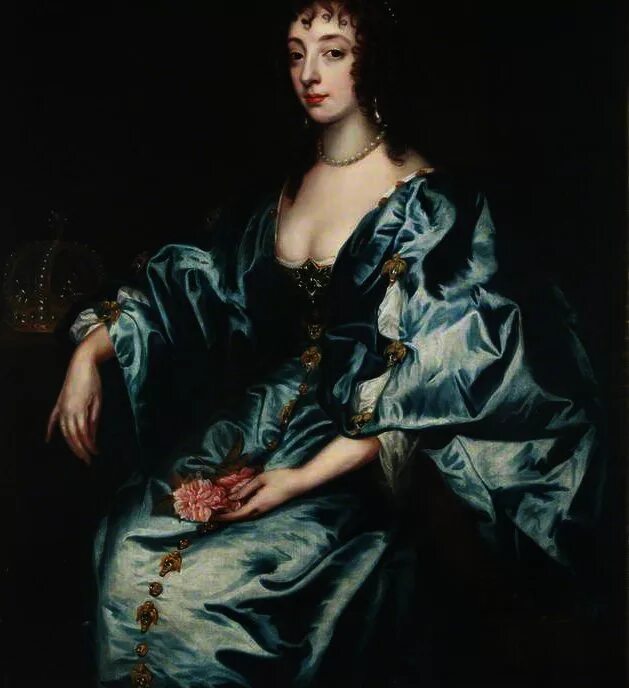 Maria 12. Ван Дейк портрет Генриетты Марии.