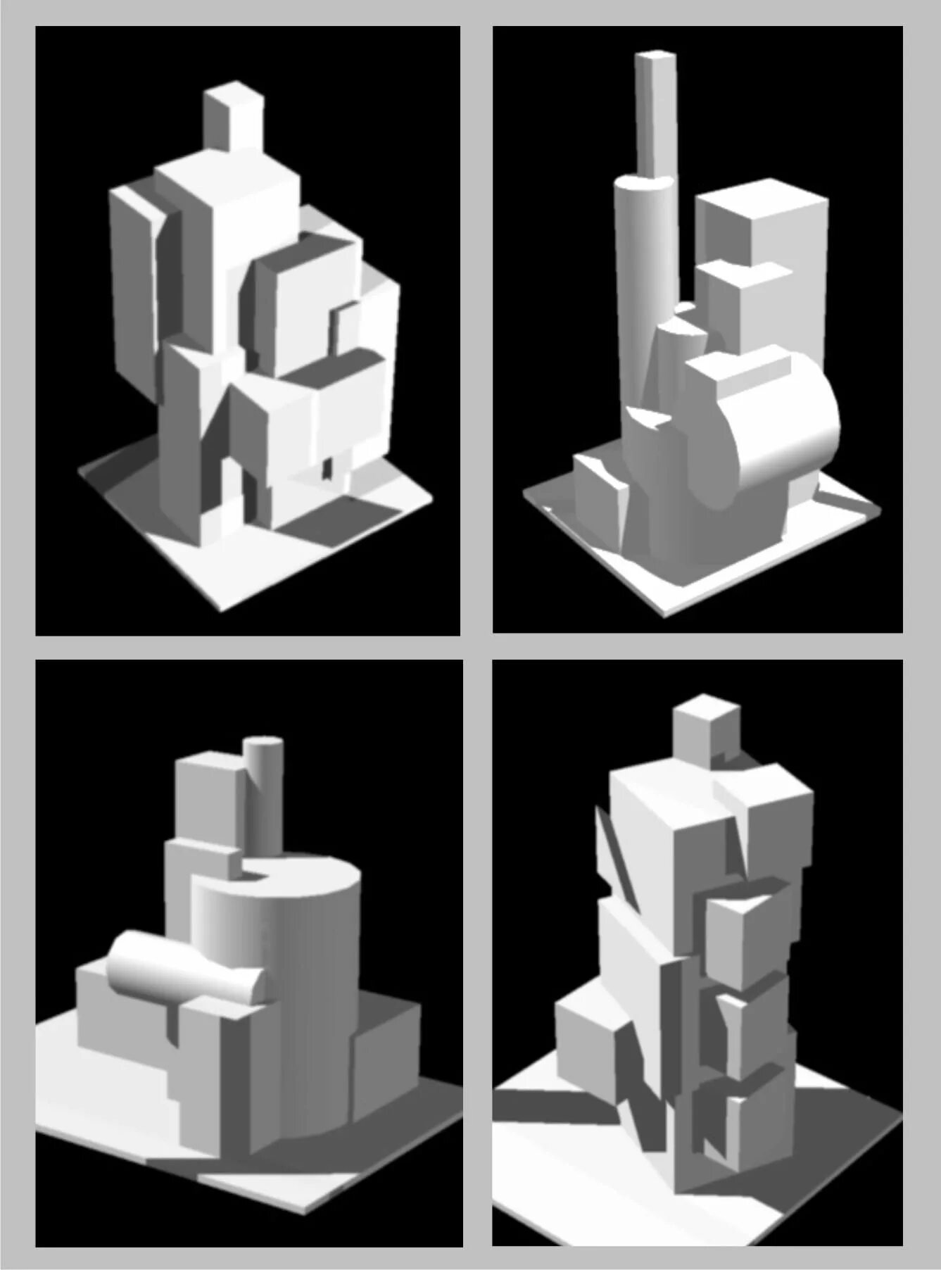 Творческий проект по модулю 3д макетирование 2nd yr undergrad studio work feral figures : @usc_architecture Concept models