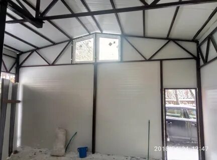 Каркас для гаража из сэндвич панелей
