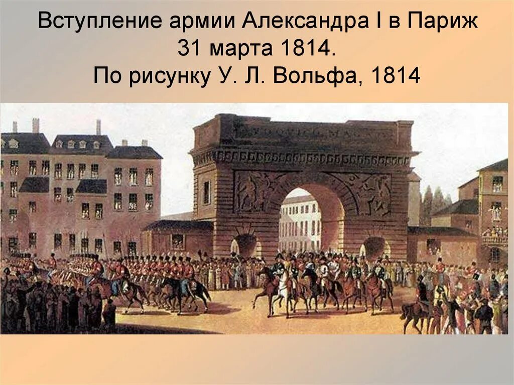 Вступление конец. 1814 вступление александра 1 в париж. александр 1 в париже 1814. картина вступление русских войск в париж в 1814 году. вступление русской армии в париж 1814.