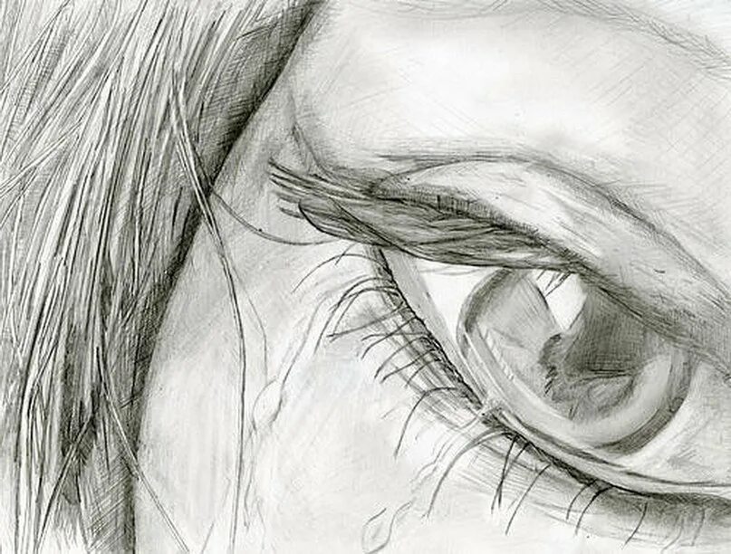 Простые слезы. Красивые рисунки. Картины карандашом. Красивые рисунки карандашом. Рисунки простым карандашом.