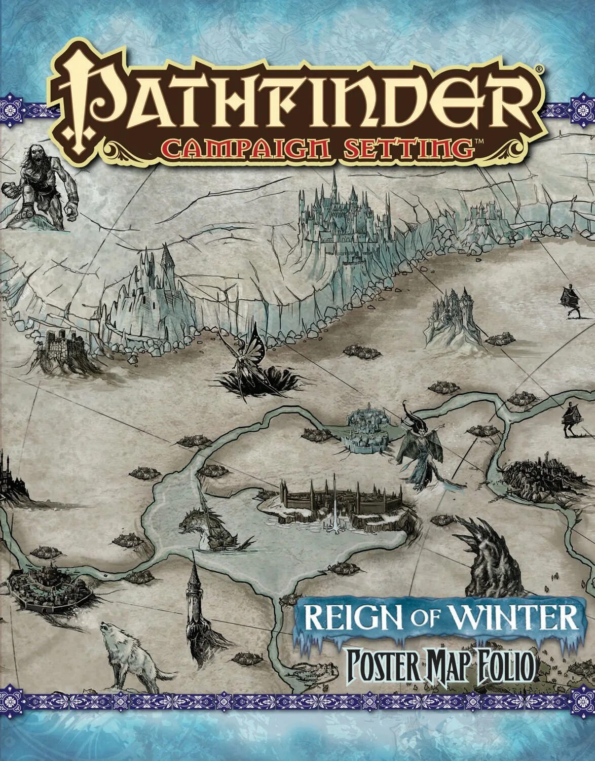 Reign of winter. Pathfinder reign of winter. pathfinder map folio. pathfinder reign of winter темный всадник. плакат pathfinder.