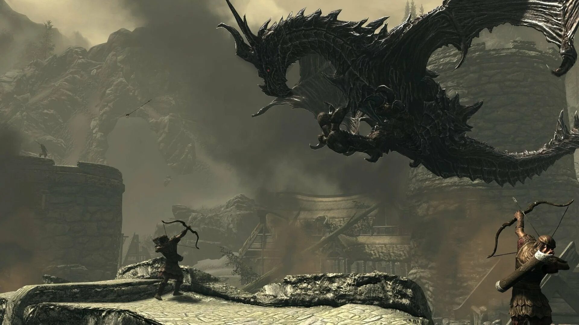 Партурнакс скайрим квест. Победа над алдуином. Запретный лес бладборн артефакты. Бой довакина с алдуином. Алдуин и довакин битва.