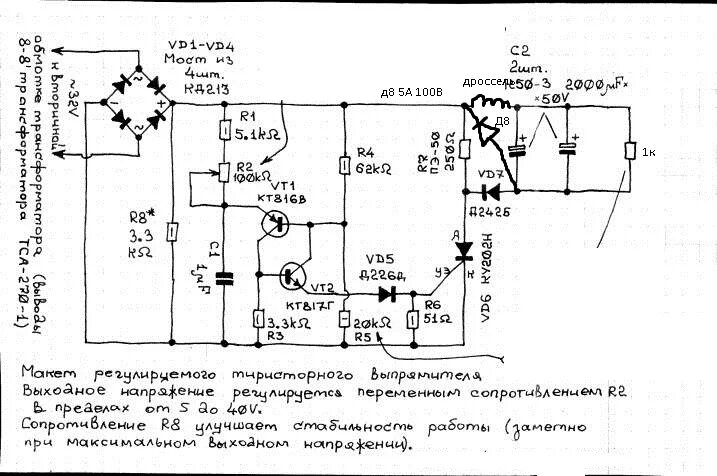 Зарядное для автомобильного аккумулятора на 202 тиристоре. Зарядное на тиристоре ку202н и кт117. Схемы з/у для автомобильных аккумуляторов на тиристорах. ЗУ для АКБ на тиристоре ку202 схемы.