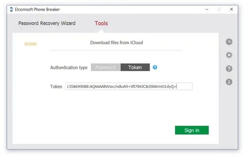 Password token