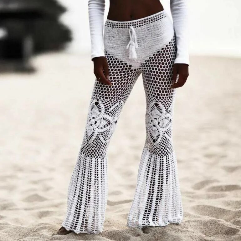 С чем носить ажурные брюки. Вязаные брюки. вязаные брюки женские. вязаные штаны.