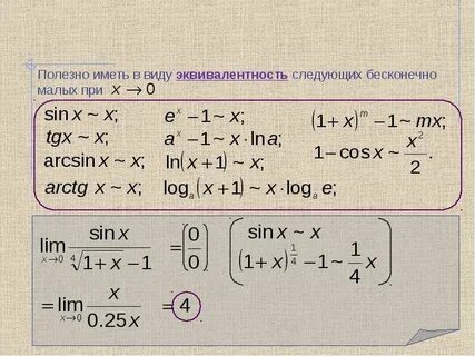 Разность бесконечно малых