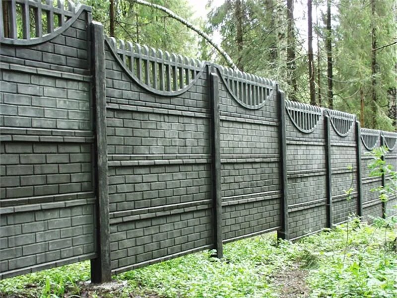 забор без бетона
