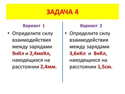 Определите силу взаимодействия между