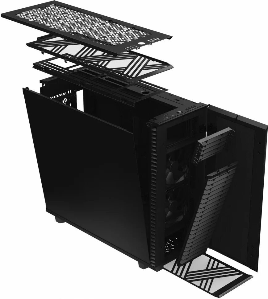 Fractal design xl. Fractal design define 7 xl black - tg. корпус fractal design define 7 xl black / fd-c-def7x-01. корпус fractal design define 7. fractal design define 7 dark tg.