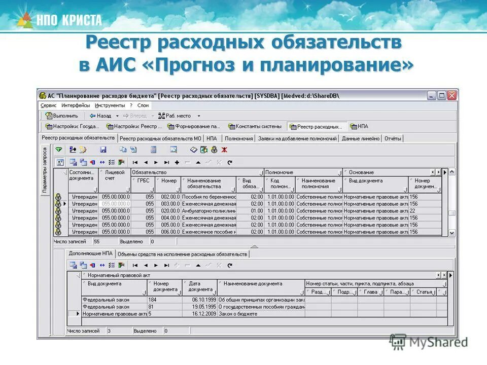 Исполнение расходных обязательств