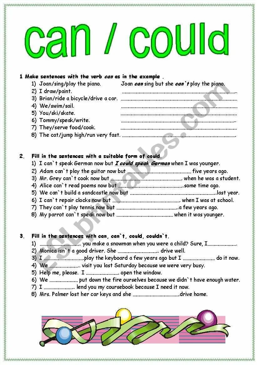 Complete the sentences with could couldn t. Can could упражнения. Can can't упражнения. Can could Worksheets. Задания can could.