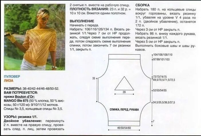 Вязание на спицах свитера схемы - журнал 13malyshok.ru