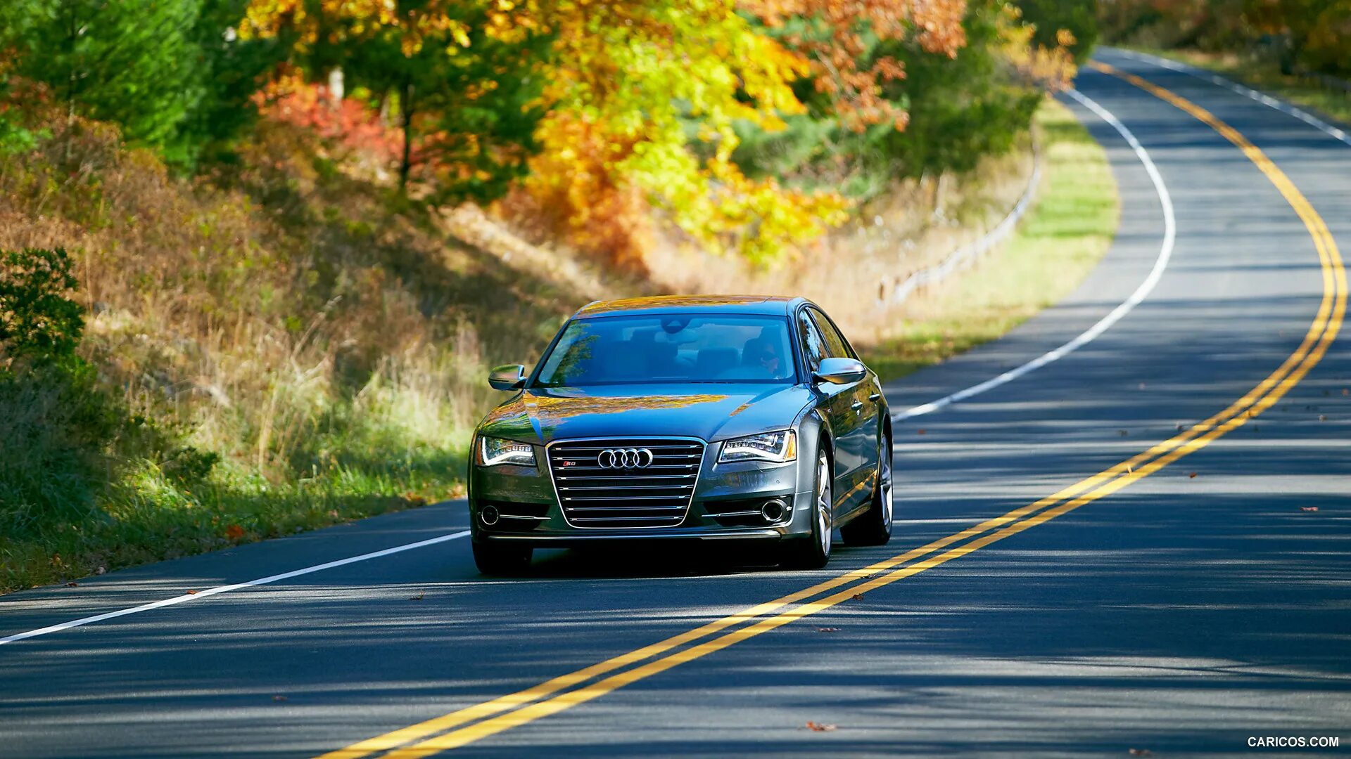 А в 50 на машине еду. Audi s8 2022. Осенняя Ауди а6. Машина на дороге. Ехали машины.