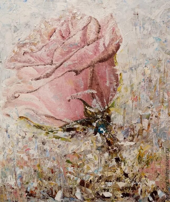 Розовая картина маслом. Пионы мастихином. Абстрактные цветы живопись. Пастозная живопись. Розы в живописи маслом.