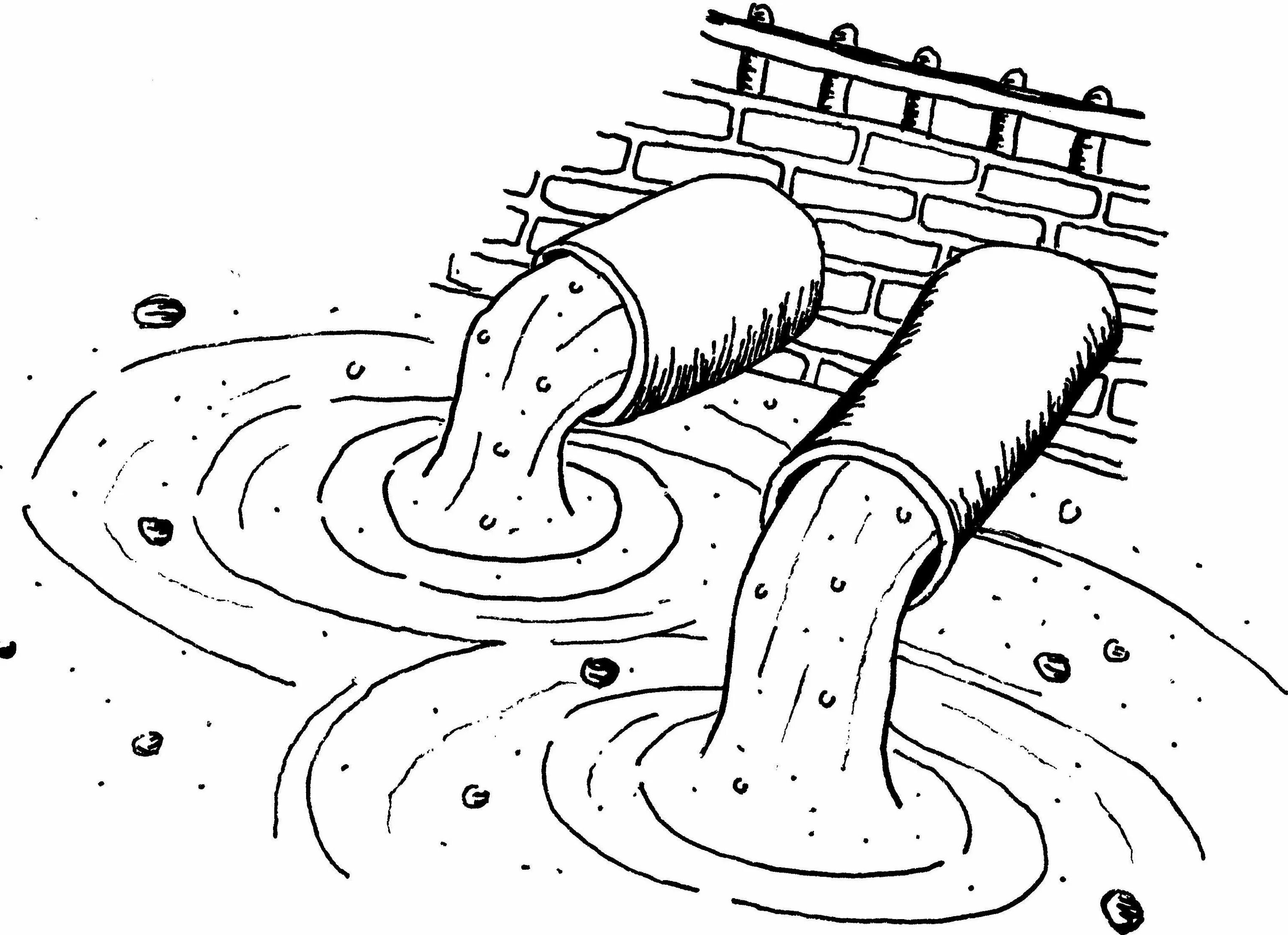 Водопровод для детей. Сточные воды это для детей. Труба раскраска для детей. Рисунок на тему трубы. Рисунок на тему трубы.