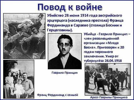 28 июня 1914 событие первая мировая