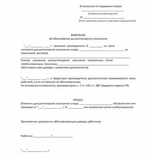 Обжалование взысканий