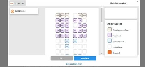 Seat selection
