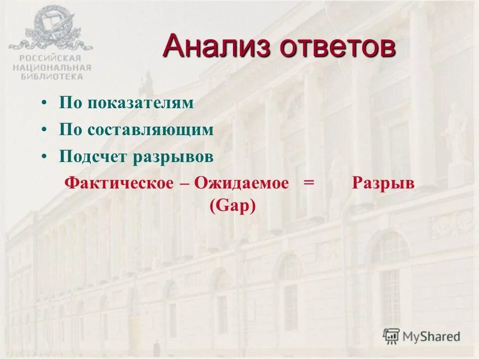 Анализ ответов студентов