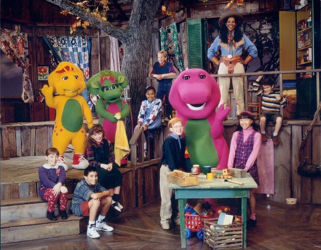 Барни и друзья. Barney 1989. Динозаврик Барни и его друзья. Невероятные приключения динозаврика Барни.