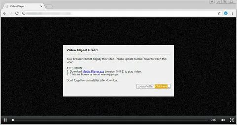 Video player error