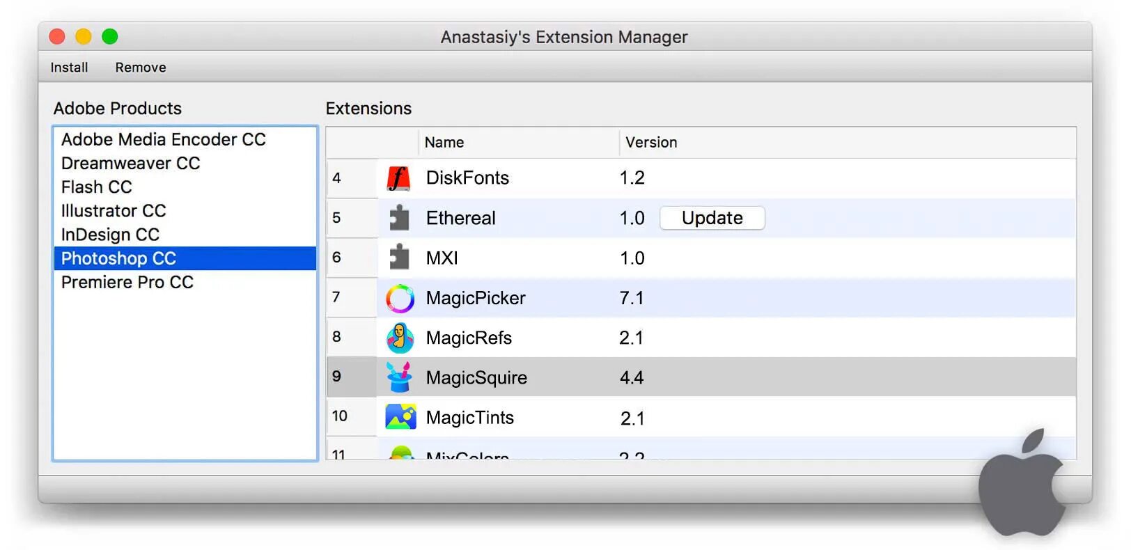 Manage extensions. Adobe extension manager cs6. диспетчер расширений. anastasiy&#039;s extension manager.