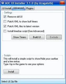 Install ui