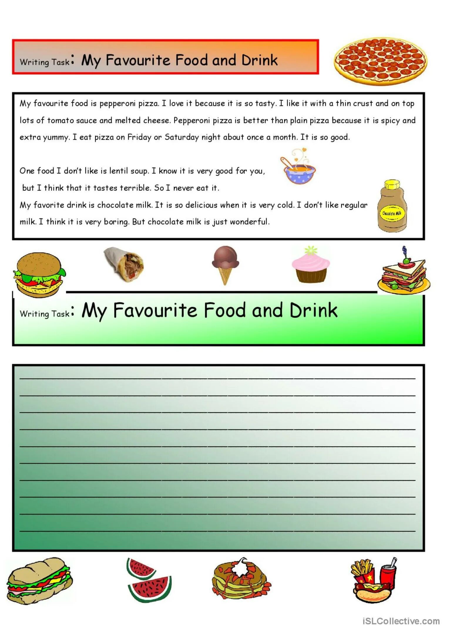 Writing tasks for students. Food for kids задания. английский язык my favourite food. my favourite food топик. writing на тему food.