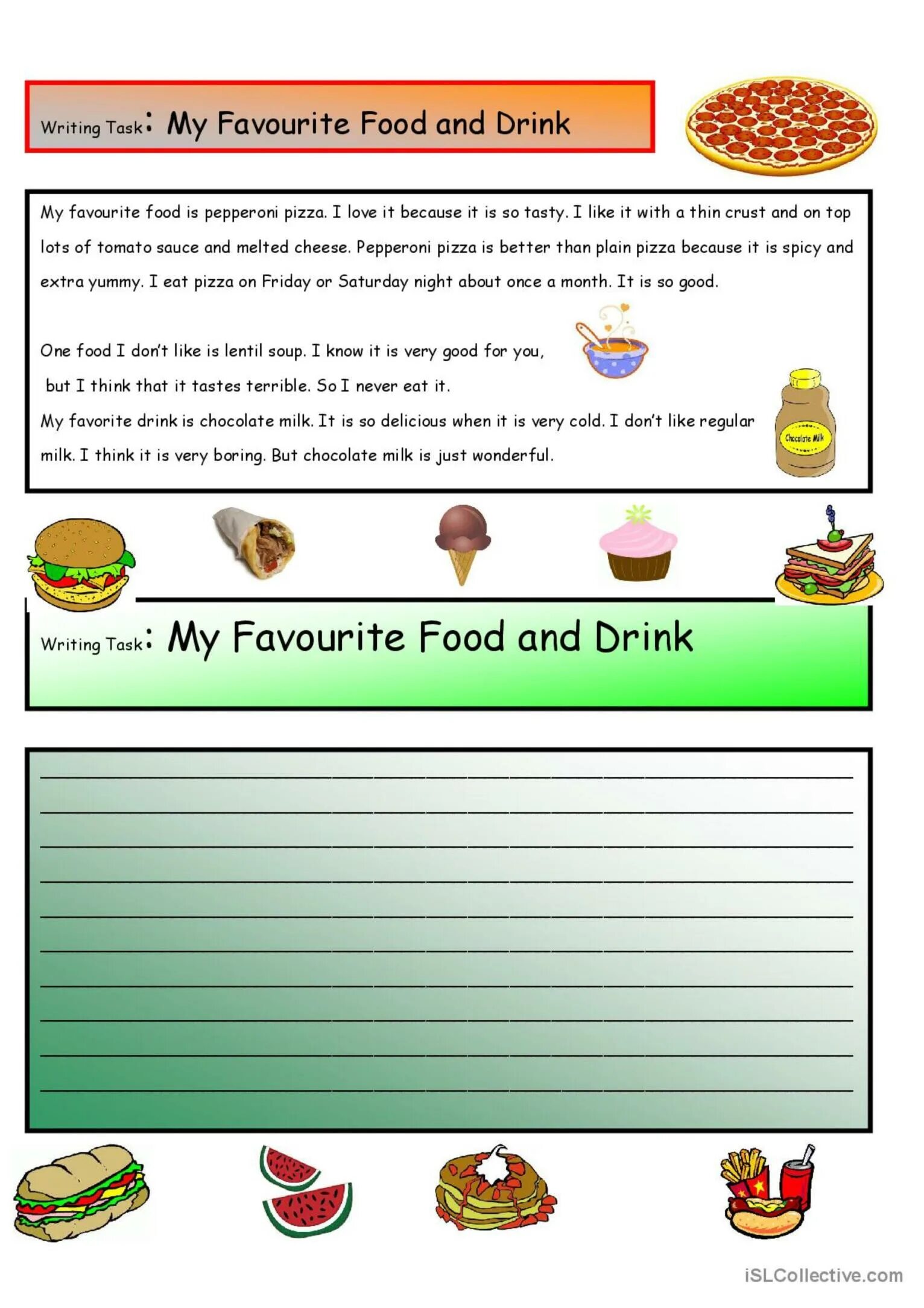 Food for Kids задания. Английский язык my favourite food. My favourite food топик. Тема food writing. Reading about food