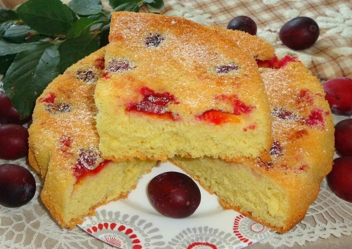Заливное тесто для сладкого пирога