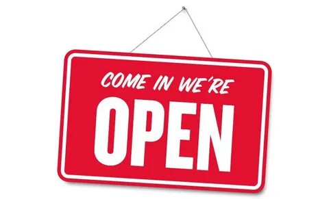 Our shop is open