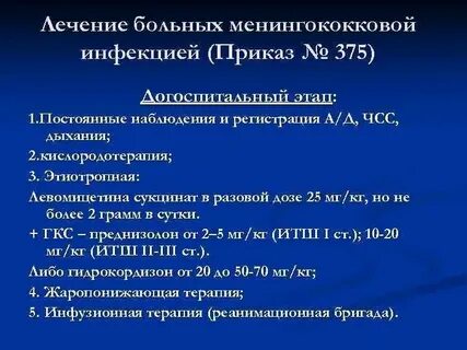 Тесты по менингококковой инфекции с ответами