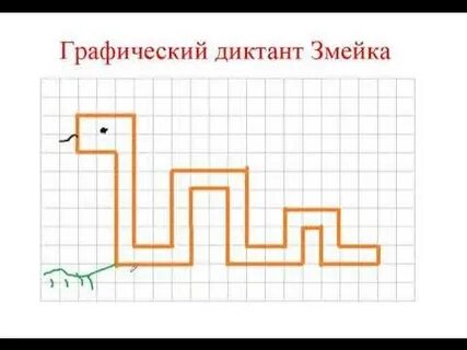 Графический диктант змея