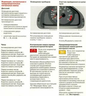 Панель ошибок мерседес