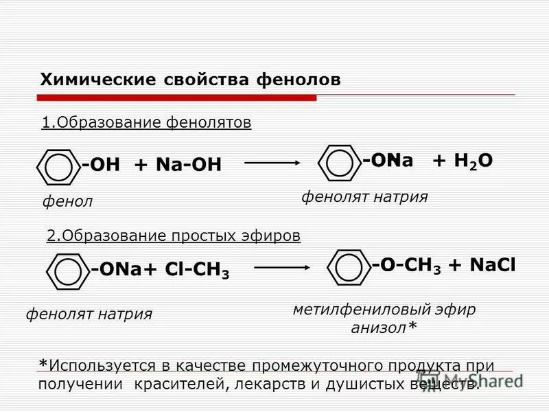 Фенолят калия гидроксид калия