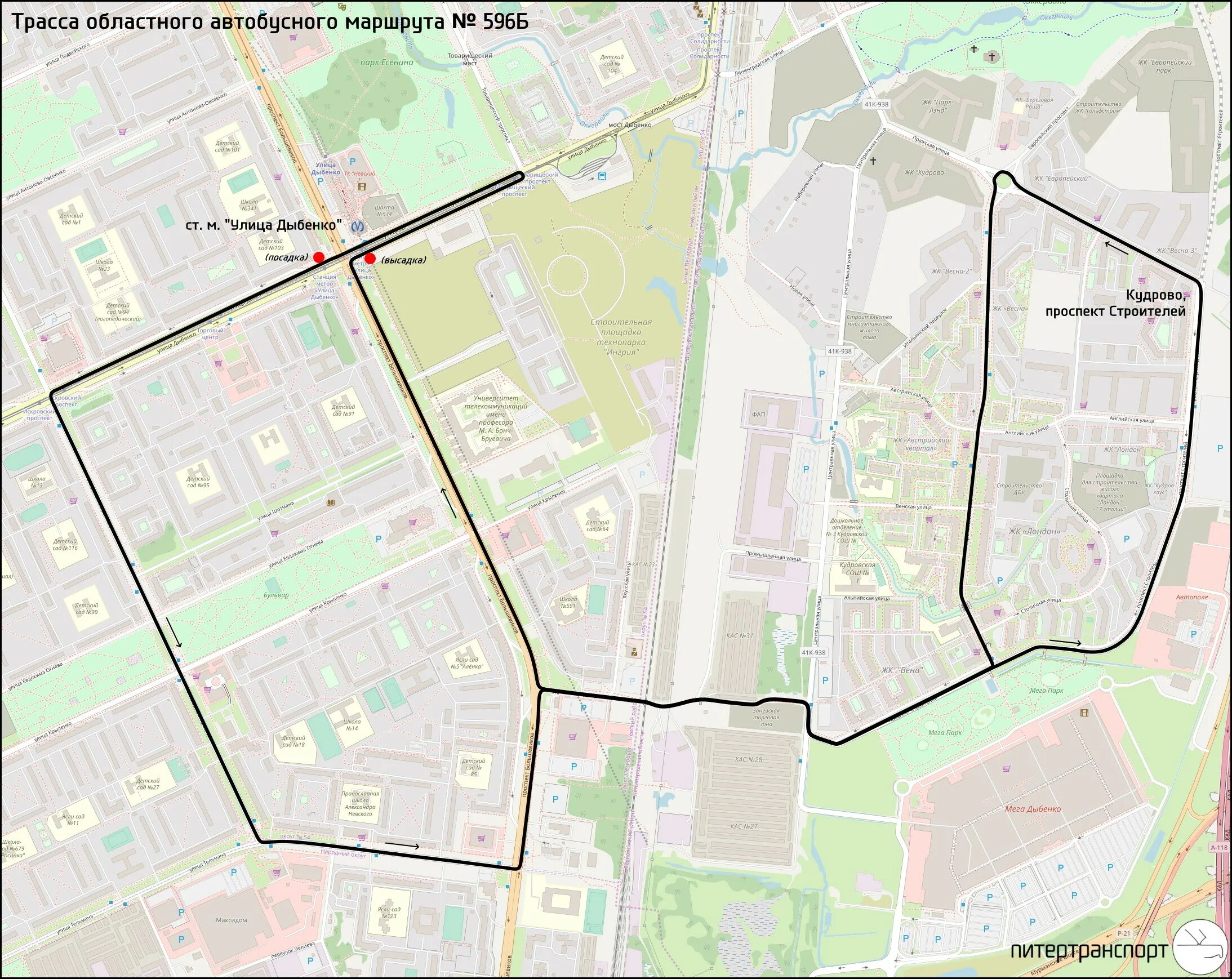 Маршрут автобуса 249 спб с остановками. Кудрово дыбенко автобус 596б. 596а маршрут кудрово. автобус 596 б кудрово маршрут. автобус 596 а кудрово маршрут.