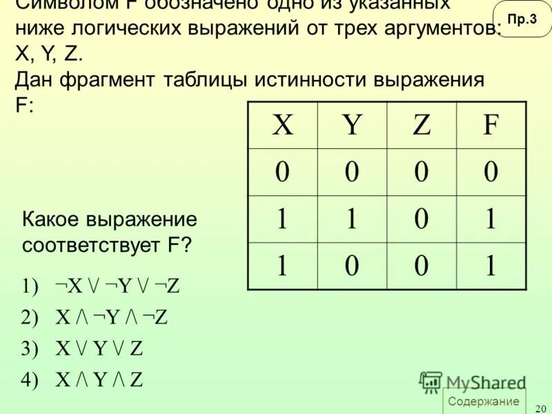 Упростить логическое выражение. Дано логическое выражение f c. Символом f обозначено логическое выражение от трех аргументов x y z. Дано логическое выражение f c. Символом f обозначено логическое выражение от трех аргументов x y z.