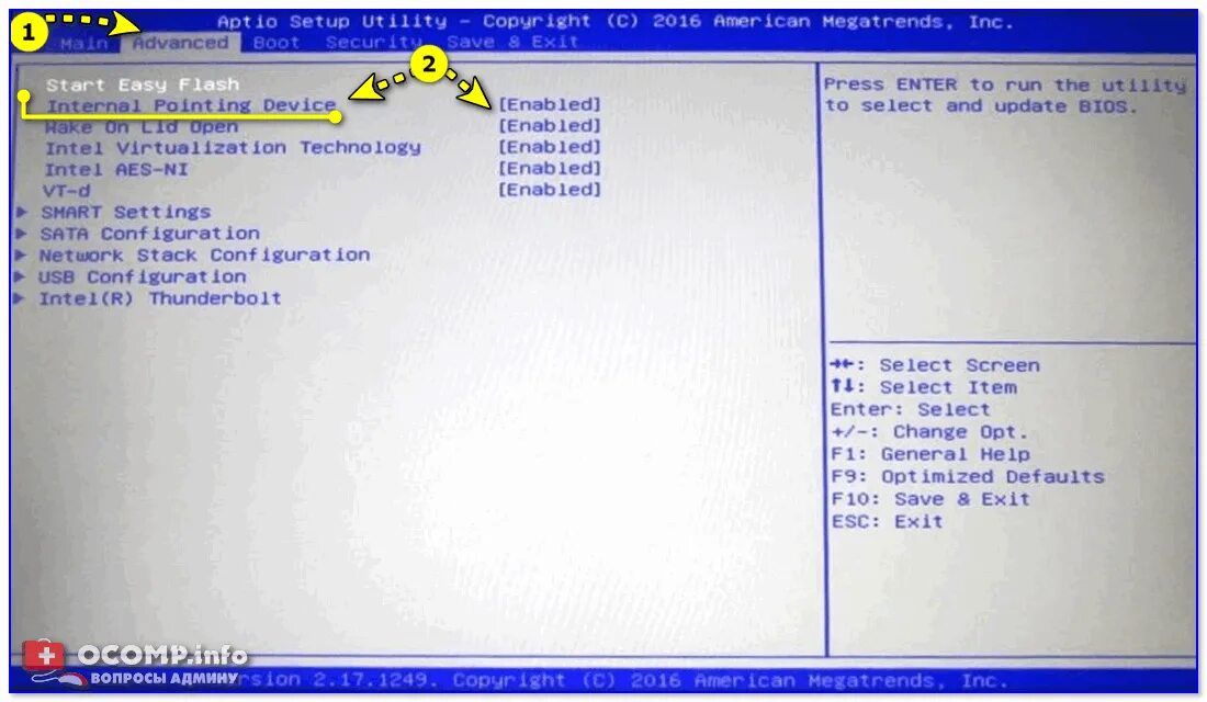 Включить тачпад в биосе. Сенсорная панель в биосе. Internal pointing device в биосе что. Тачпад в биос виндовс 10. Internal pointing
