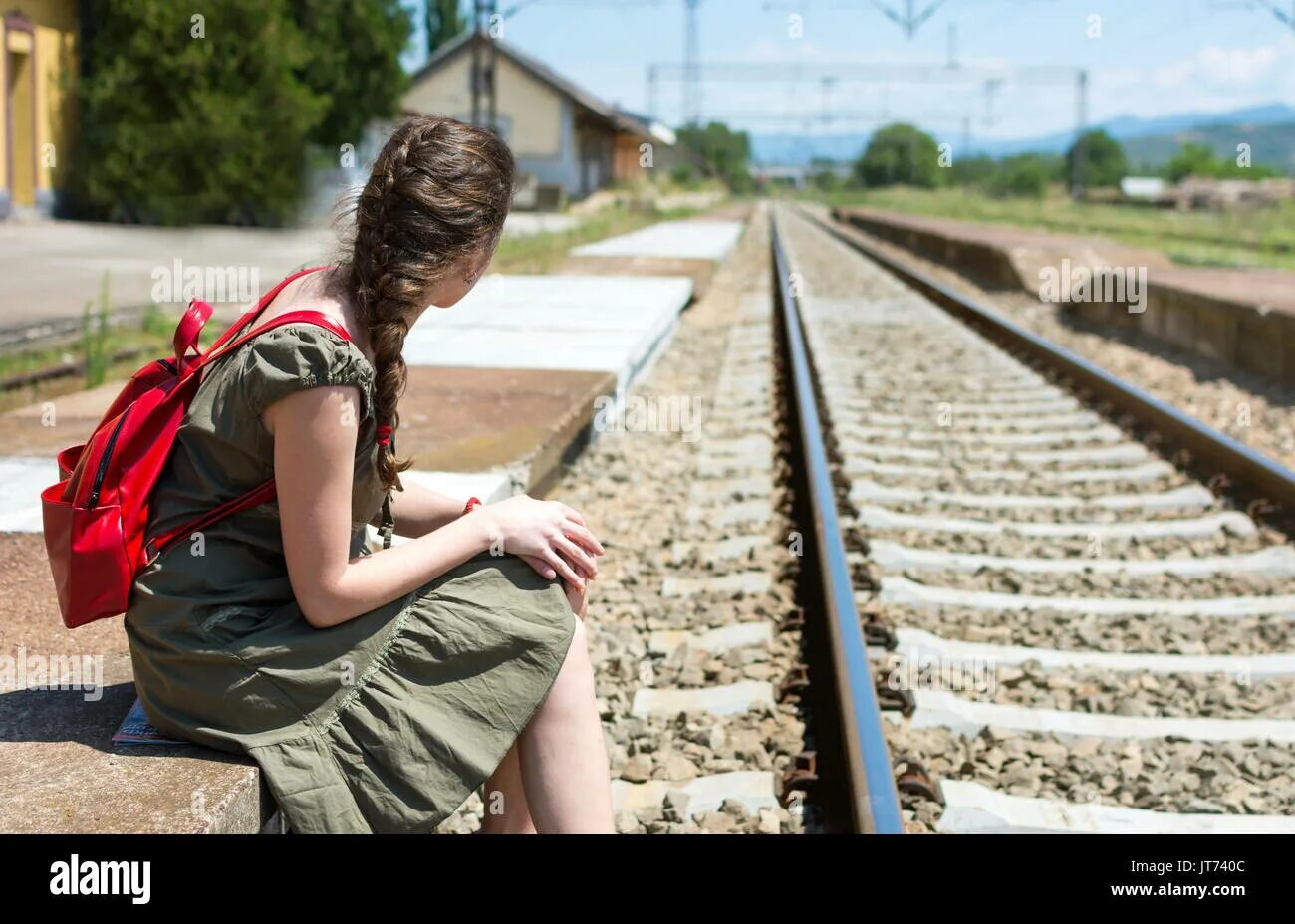 Waiting for a train