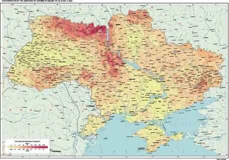 Чернобыль на карте украины