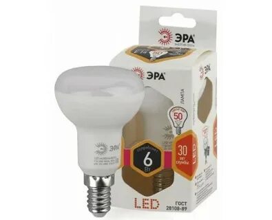 Эра led e14 r50