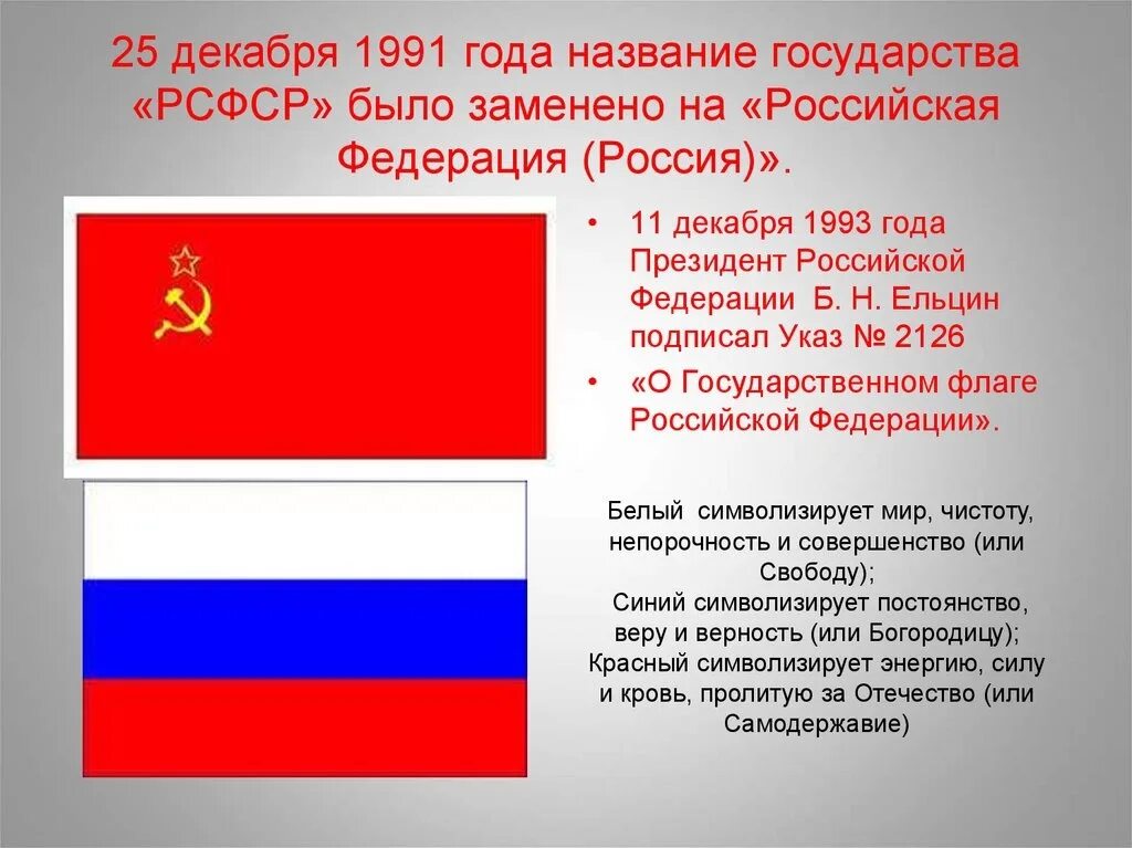 25 Декабря 1991. Флаг России 1991 года. Смена флага СССР на российский. Флаг России СССР И Российской. Полное название российской федерации