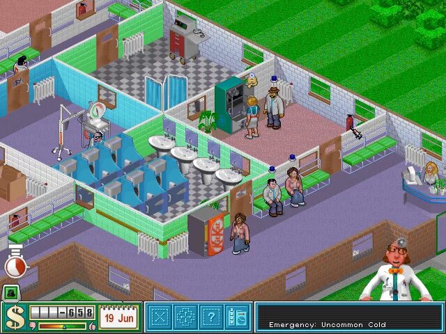 Hospital ps1. Игра госпиталь 1997. PLAYSTATION 1 игра Hospital. Theme Hospital. Психиатрическая больница игра