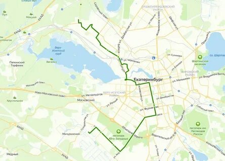 Карта автобусов екатеринбург 43