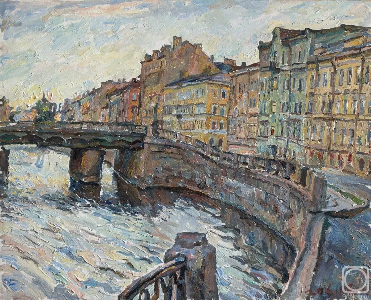 Картины петербурга. Художник Строганов Санкт-Петербург. Канал Грибоедова Санкт-Петербург картина. Старо-Калинкин мост Санкт-Петербург живопись. Канал Грибоедова живопись.