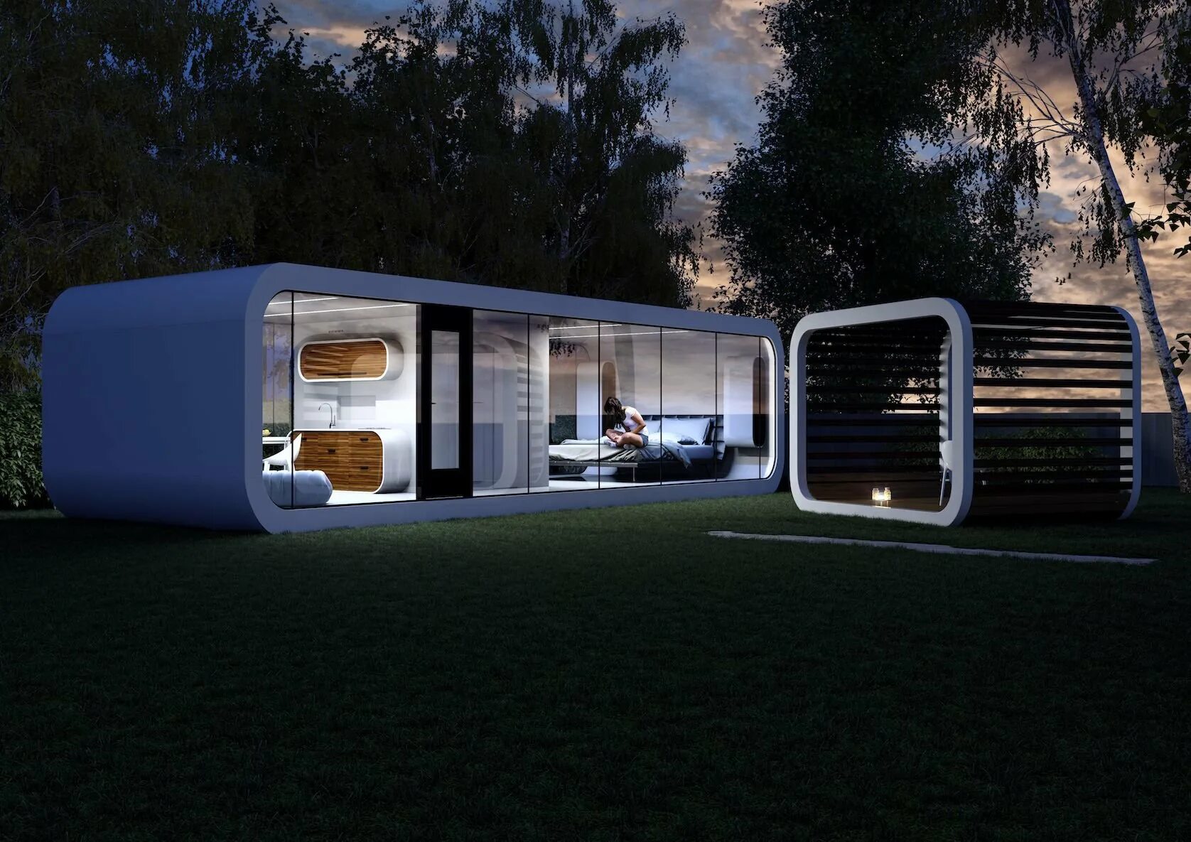 Умный мобильный дом. Модульный дом modular house. coodo модульный дом. жилой модульный дом &quot;оптима 2.1-34&quot;. швейцария coodo.